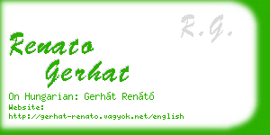 renato gerhat business card